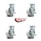Service Caster Tool Box Caster Wheel Set 6'' Semi Steel Cast Iron Swivel Casters, 4PK TOOL-SCC-30CS620-SSB-TLB-4 - alternate 4